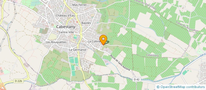 localisation de l'entreprise MADAME GENEVIEVE CABOT  CABESTANY