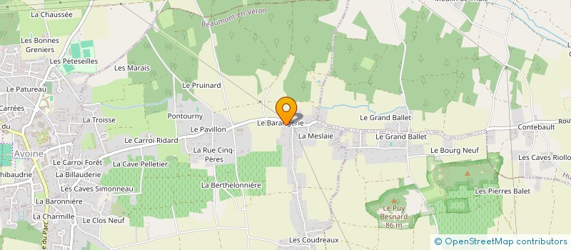 localisation de l'entreprise MADAME GENEVIEVE CAILLARD  BEAUMONT-EN-VERON