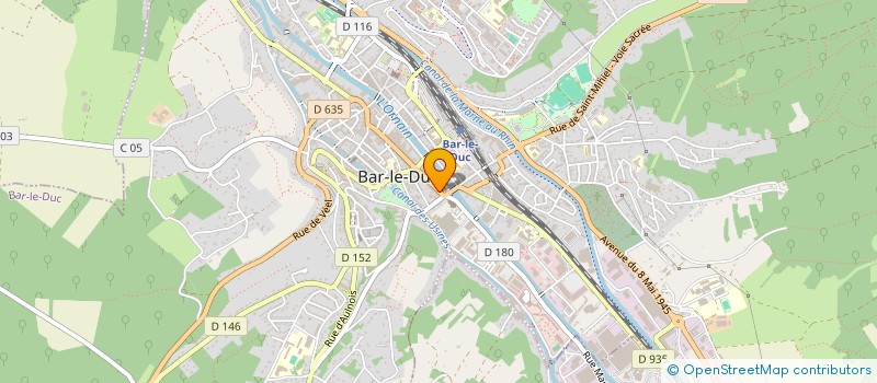 localisation de l'entreprise MADAME GENEVIEVE CAILLE  BAR-LE-DUC