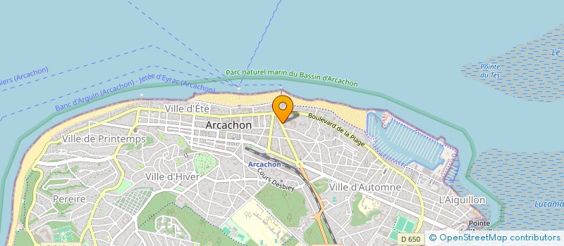 localisation de l'entreprise MADAME GENEVIEVE CAISSO à ARCACHON