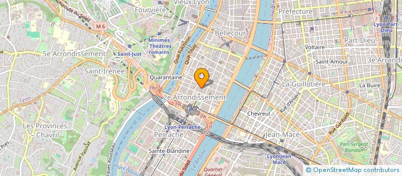 localisation de l'entreprise MADAME GENEVIEVE CALVEL  LYON