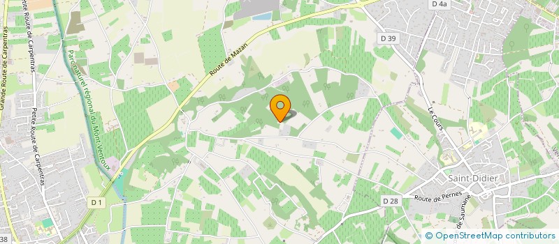 localisation de l'entreprise MADAME GENEVIEVE CAMARET  SAINT-DIDIER