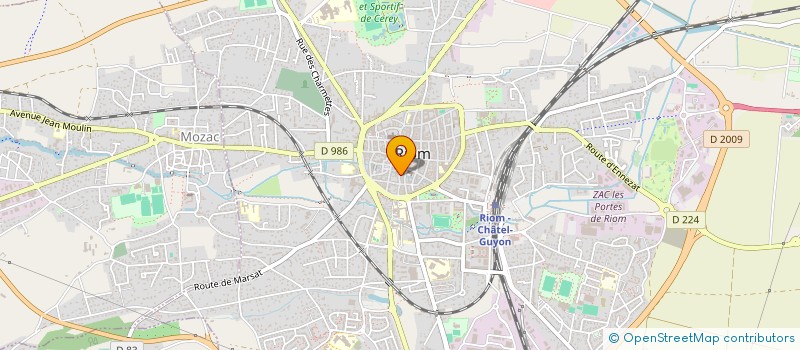 localisation de l'entreprise MADAME GENEVIEVE CAMESCASSE  RIOM