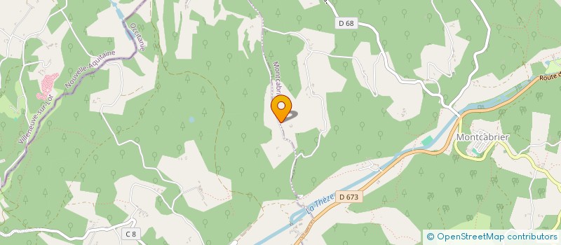 localisation de l'entreprise MADAME GENEVIEVE CANTEGREL  MONTCABRIER
