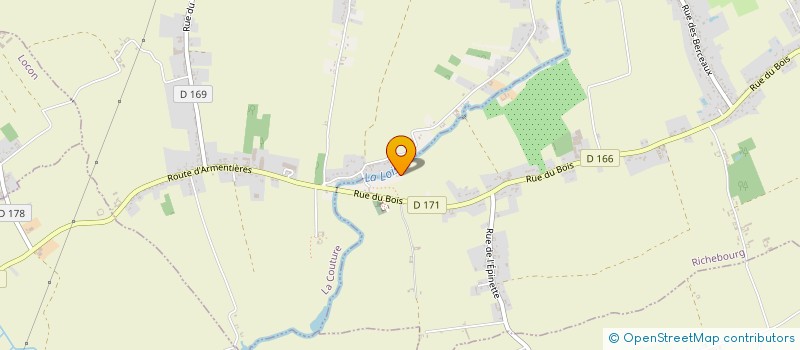 localisation de l'entreprise MADAME GENEVIEVE CARDON  RICHEBOURG