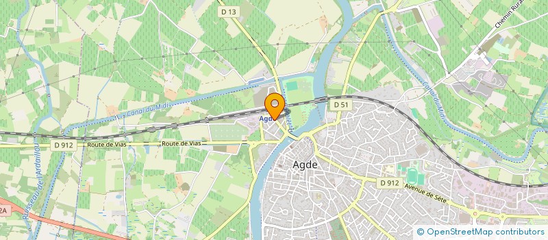 localisation de l'entreprise MADAME GENEVIEVE CASTELLAZZI  AGDE