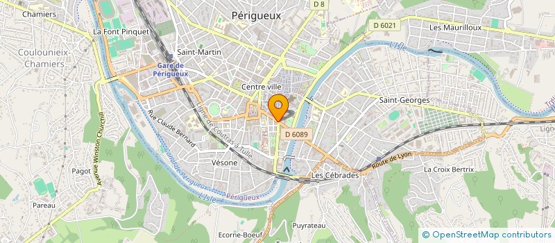 localisation de l'entreprise MADAME GENEVIEVE CASTERES à PERIGUEUX