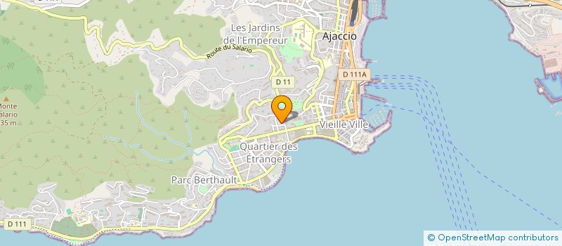 localisation de l'entreprise MADAME GENEVIEVE CASTORIANO  AJACCIO