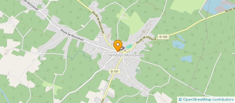 localisation de l'entreprise MADAME GENEVIEVE CAZAUBON à VENDAYS-MONTALIVET