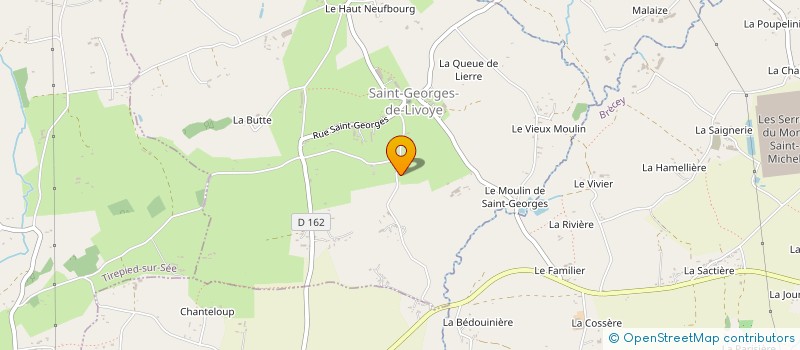 localisation de l'entreprise MADAME GENEVIEVE CHALLIER  SAINT-GEORGES-DE-LIVOYE