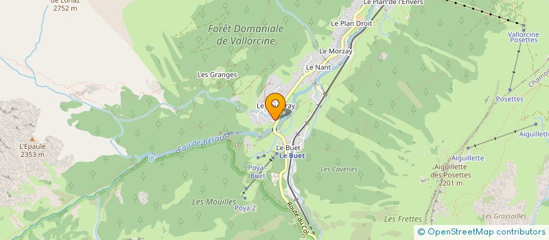 localisation de l'entreprise MADAME GENEVIEVE CHAMEL  VALLORCINE