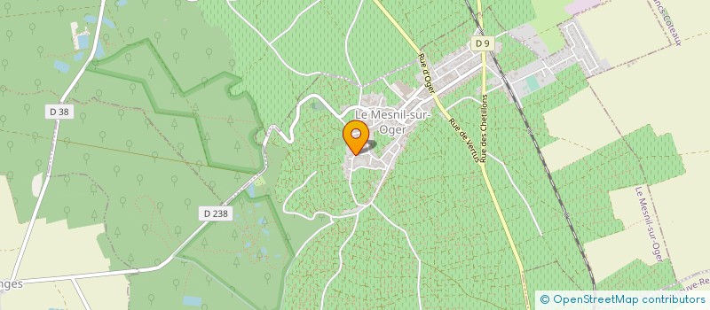 localisation de l'entreprise MADAME GENEVIEVE CHARDONNET  LE MESNIL-SUR-OGER