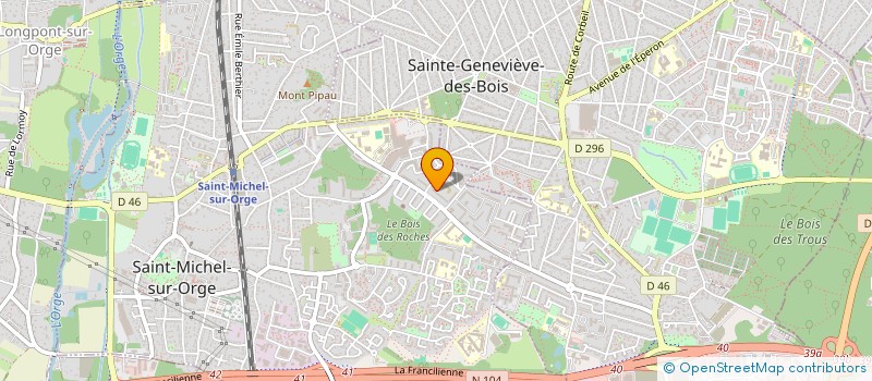 localisation de l'entreprise MADAME GENEVIEVE CHAUZAT à SAINT-MICHEL-SUR-ORGE