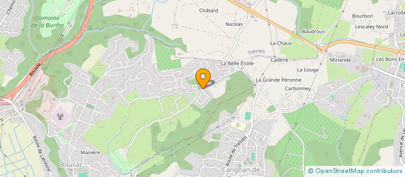 localisation de l'entreprise MADAME GENEVIEVE CHAZERANS  BOULIAC