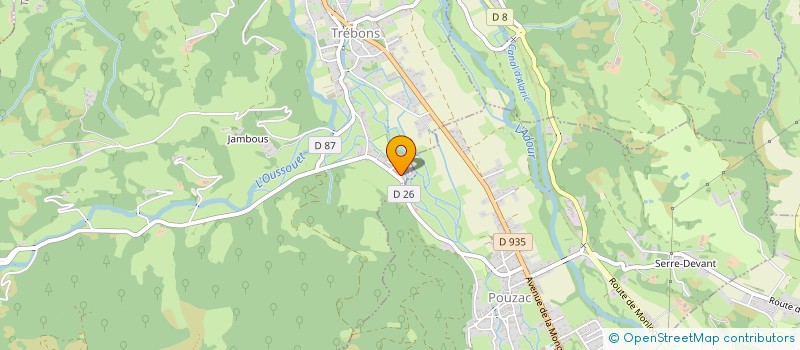 localisation de l'entreprise MADAME GENEVIEVE CHENAGON  TREBONS