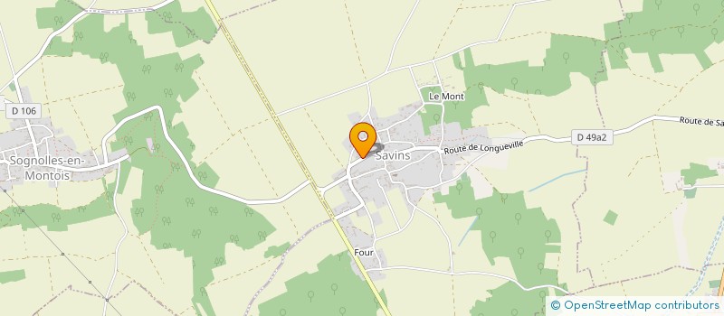 localisation de l'entreprise MADAME GENEVIEVE CHEVAL  SAVINS
