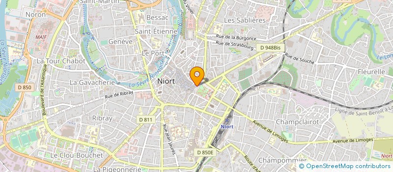 localisation de l'entreprise MADAME GENEVIEVE CHEVALIER à NIORT
