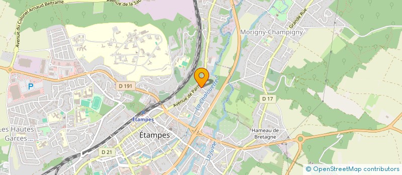 localisation de l'entreprise MADAME GENEVIEVE CHEVRIER à ETAMPES