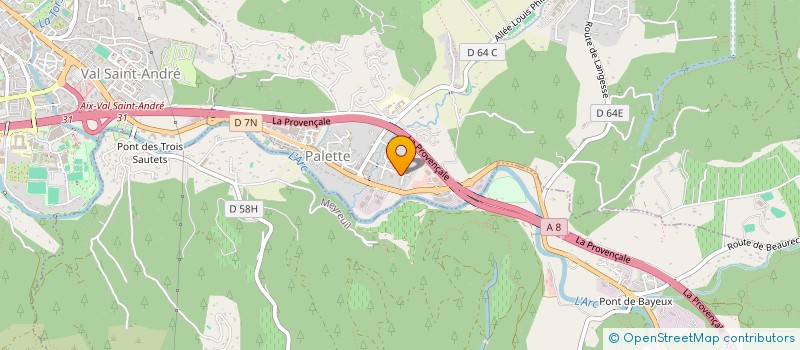 localisation de l'entreprise MADAME GENEVIEVE CHICHE  LE THOLONET