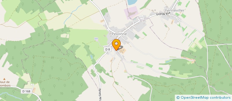 localisation de l'entreprise MADAME GENEVIEVE CHONE  PEXONNE