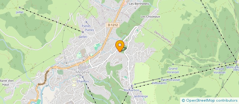 localisation de l'entreprise MADAME GENEVIEVE CHUIT  MEGEVE