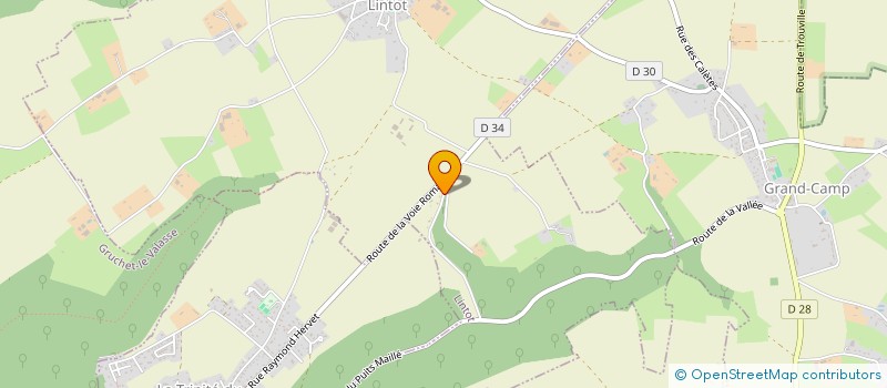 localisation de l'entreprise MADAME GENEVIEVE CLAVEL  LINTOT