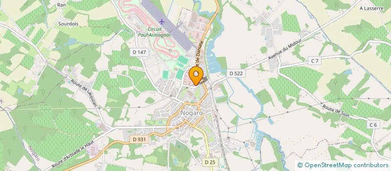 localisation de l'entreprise MADAME GENEVIEVE CLAVERIE-CASASSUS  LAUJUZAN