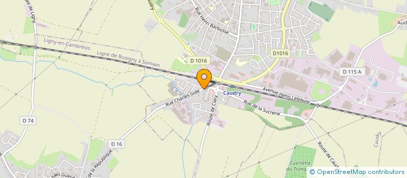 localisation de l'entreprise MADAME GENEVIEVE CLEMENSART  CAUDRY