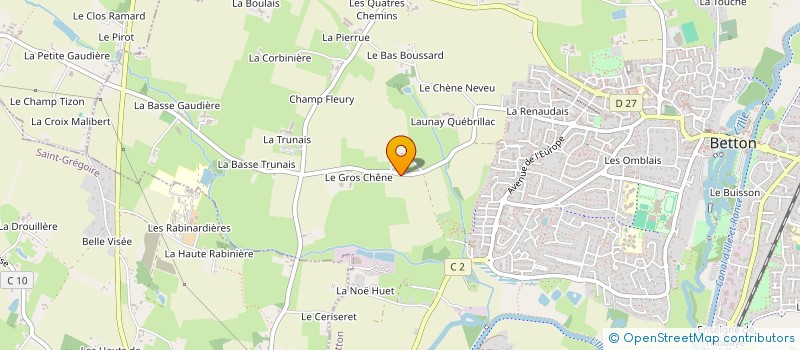 localisation de l'entreprise MADAME GENEVIEVE COLIN à BETTON