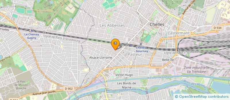 localisation de l'entreprise MADAME GENEVIEVE COLLIN  CHELLES