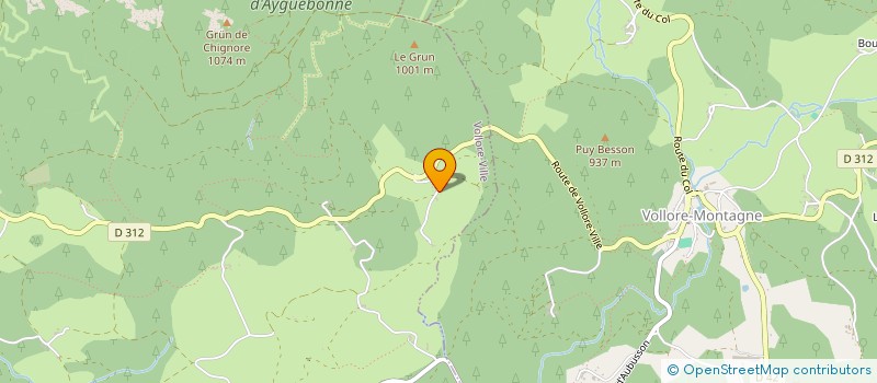 localisation de l'entreprise MADAME GENEVIEVE COLLINEAU  VOLLORE-VILLE