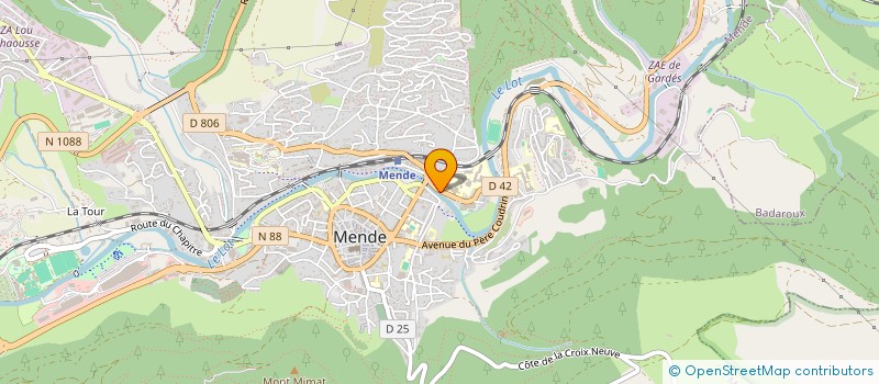 localisation de l'entreprise MADAME GENEVIEVE COMMANDRE à MENDE