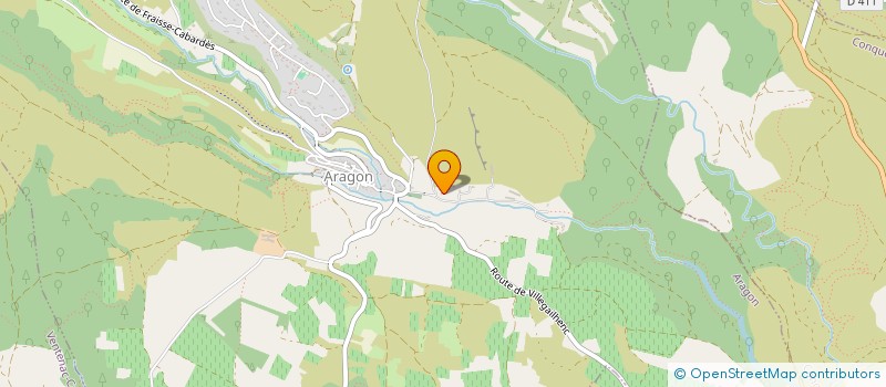 localisation de l'entreprise MADAME GENEVIEVE COMMUNAY  ARAGON