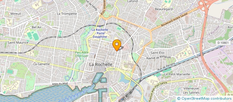 localisation de l'entreprise MADAME GENEVIEVE COMPAIN  LA ROCHELLE