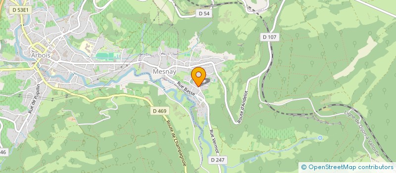 localisation de l'entreprise MADAME GENEVIEVE CONTIN  MESNAY