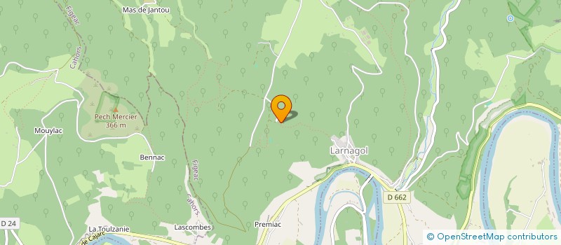 localisation de l'entreprise MADAME GENEVIEVE COUDERC  SAINT-CHELS