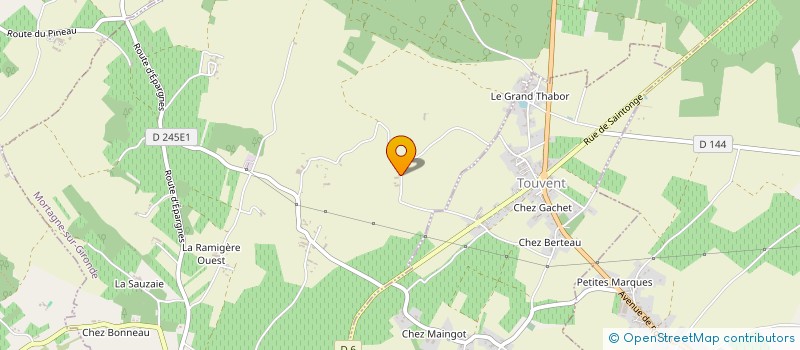 localisation de l'entreprise MADAME GENEVIEVE COUDERC  MORTAGNE-SUR-GIRONDE