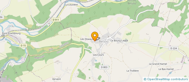 localisation de l'entreprise MADAME GENEVIEVE COURTEILLE à BERJOU