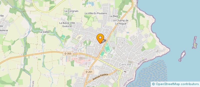 localisation de l'entreprise MADAME GENEVIEVE CRENN  CANCALE