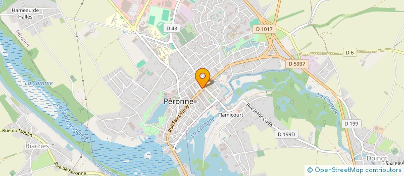 localisation de l'entreprise MADAME GENEVIEVE CROISET  PERONNE