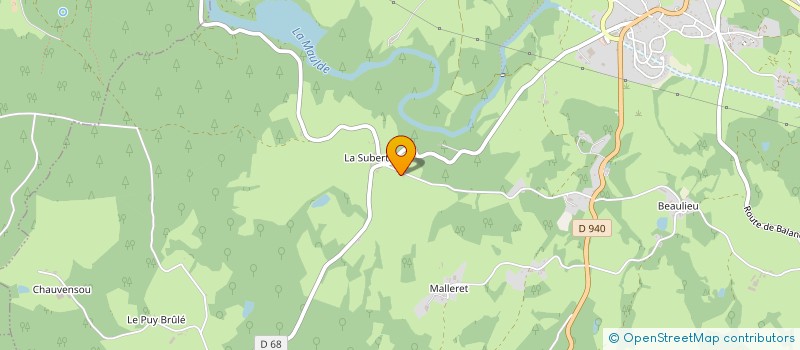 localisation de l'entreprise MADAME GENEVIEVE CUZON  PEYRAT-LE-CHATEAU