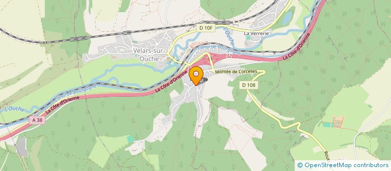 localisation de l'entreprise MADAME GENEVIEVE DAGOT à VELARS-SUR-OUCHE