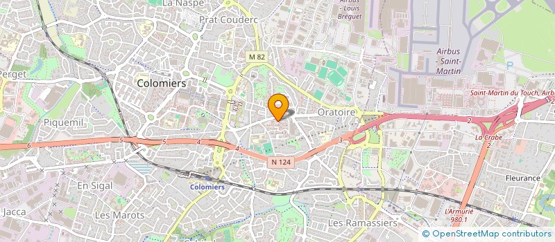 localisation de l'entreprise MADAME GENEVIEVE DAUBONS à COLOMIERS
