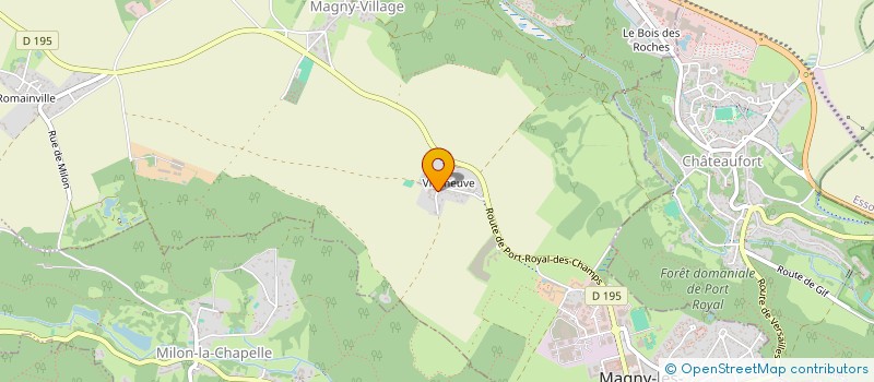 localisation de l'entreprise MADAME GENEVIEVE DAVID  MAGNY-LES-HAMEAUX