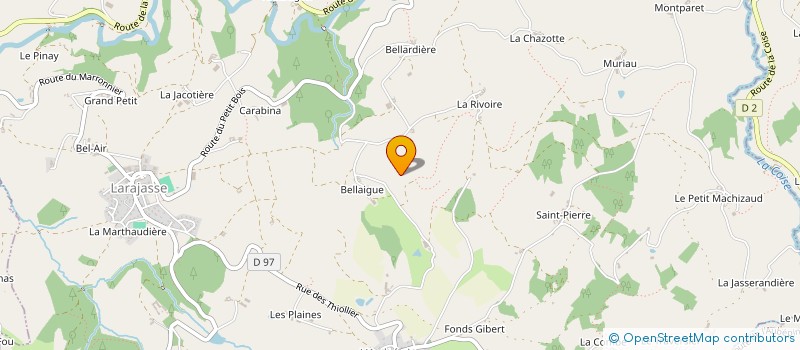 localisation de l'entreprise MADAME GENEVIEVE DE RIVERIEUX DE VARAX  LARAJASSE