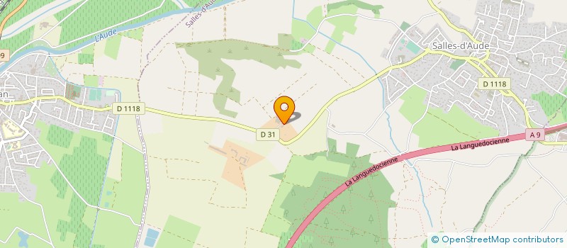 localisation de l'entreprise MADAME GENEVIEVE DE SAINT-EXUPERY  SALLES D'AUDE