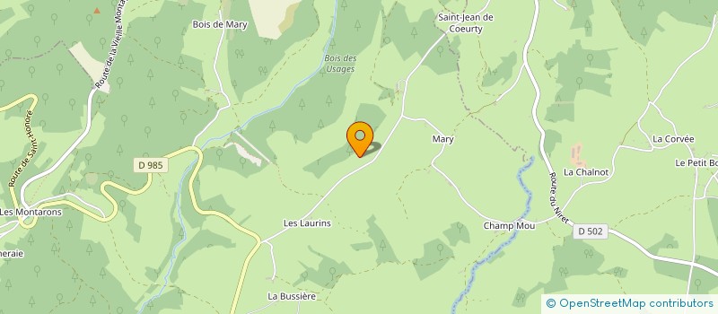 localisation de l'entreprise MADAME GENEVIEVE DE TARLE à SEMELAY