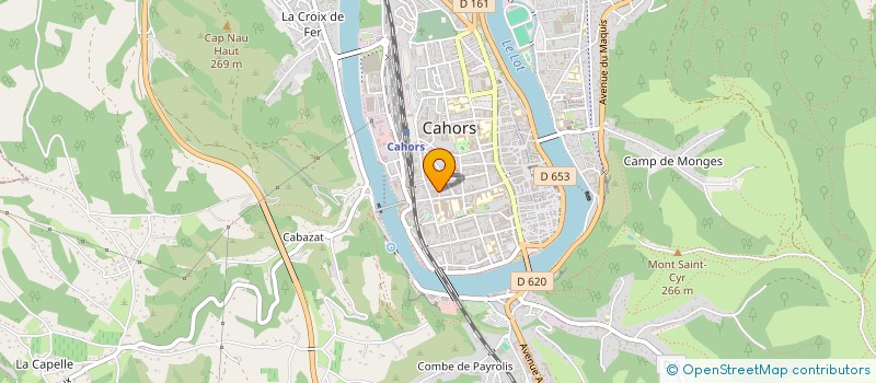 localisation de l'entreprise MADAME GENEVIEVE DELEBARRE  CAHORS