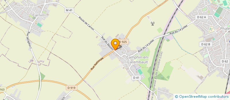 localisation de l'entreprise MADAME GENEVIEVE DELEFOSSE à CAMPHIN-EN-CAREMBAULT