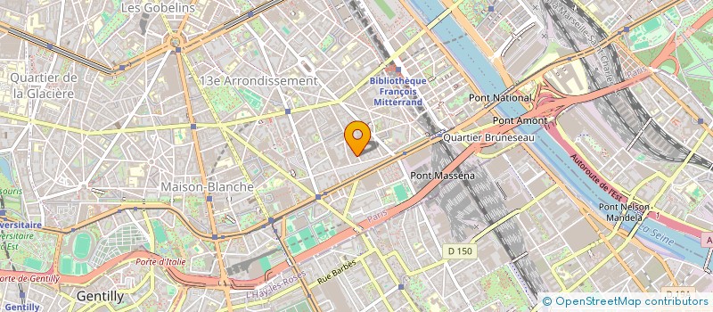 localisation de l'entreprise MADAME GENEVIEVE DELEPINE  PARIS